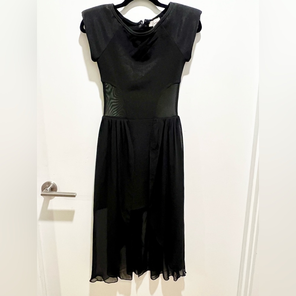 Mesh Black High-Low dress. Size small